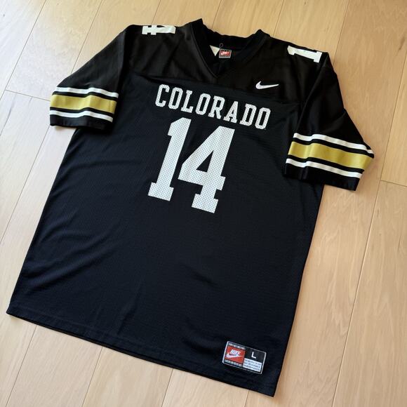 Vintage Colorado Buffaloes Jersey Large Black 90s Nike Football Joel Klatt - Picture 8 of 8